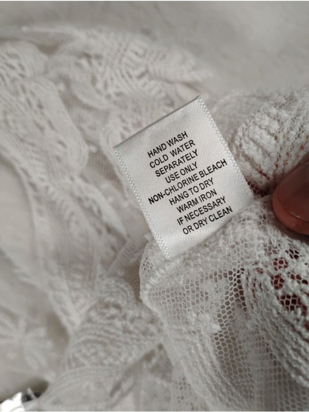 New Rabbit Rabbit Rabbit Designs Sheer Lace Flared Sleeve Blouse Size XL White - Picture 10 of 14